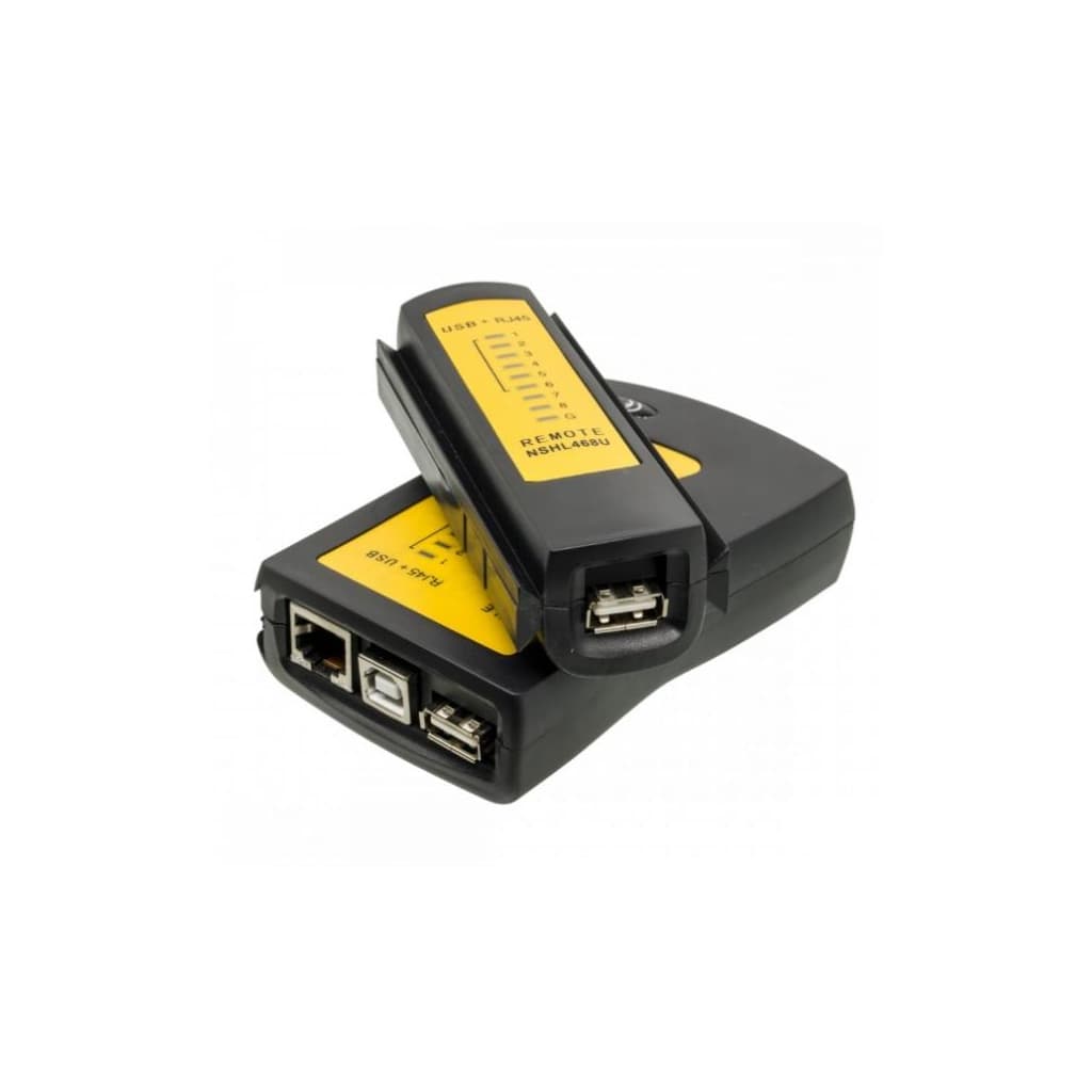 Тестер кабельний RJ-45 + USB Merlion (NSHL468U / 08131)