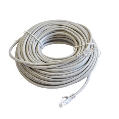 Патч-корд литий, UTP, RJ45, Cat.5e, 15m, сірий