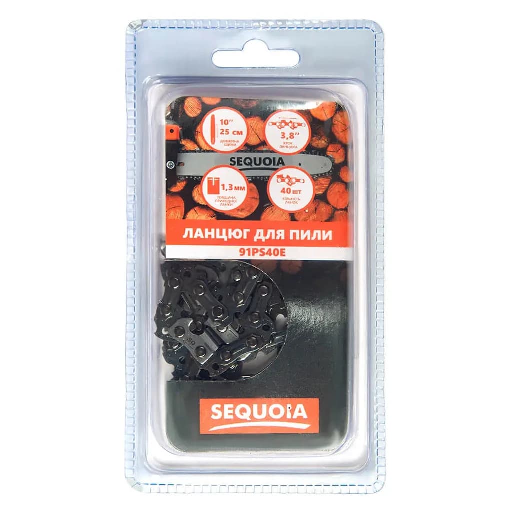 Ланцюг SEQUOIA 3/8", 1.3 мм, 40 ланок, довжина 10"/25 см (91PS40E)