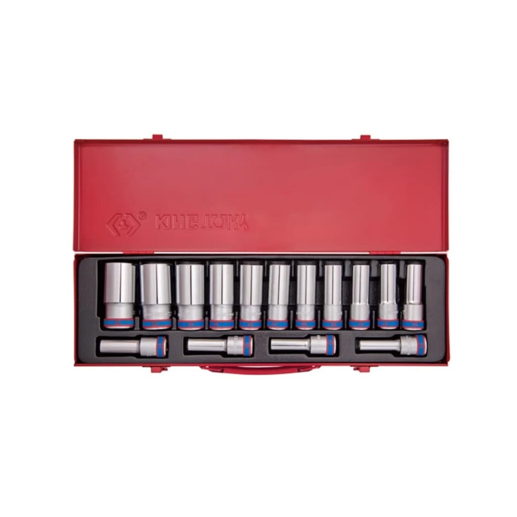 Набір торцевих головок KING TONY 1/2" шестигранних подовжених 15 шт. (4315MR)