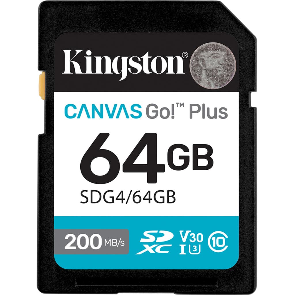 Карта пам'яті Kingston 64GB SDXC сlass 10 UHS-I U3 V30 Canvas Go Plus G4 (SDG4/64GB)