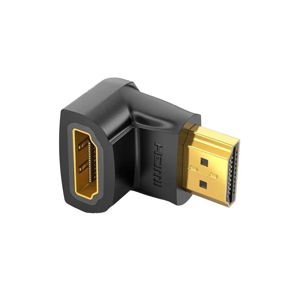 Перехідник HDMI M to HDMI F 90° corner black VENTION (AIOB0)