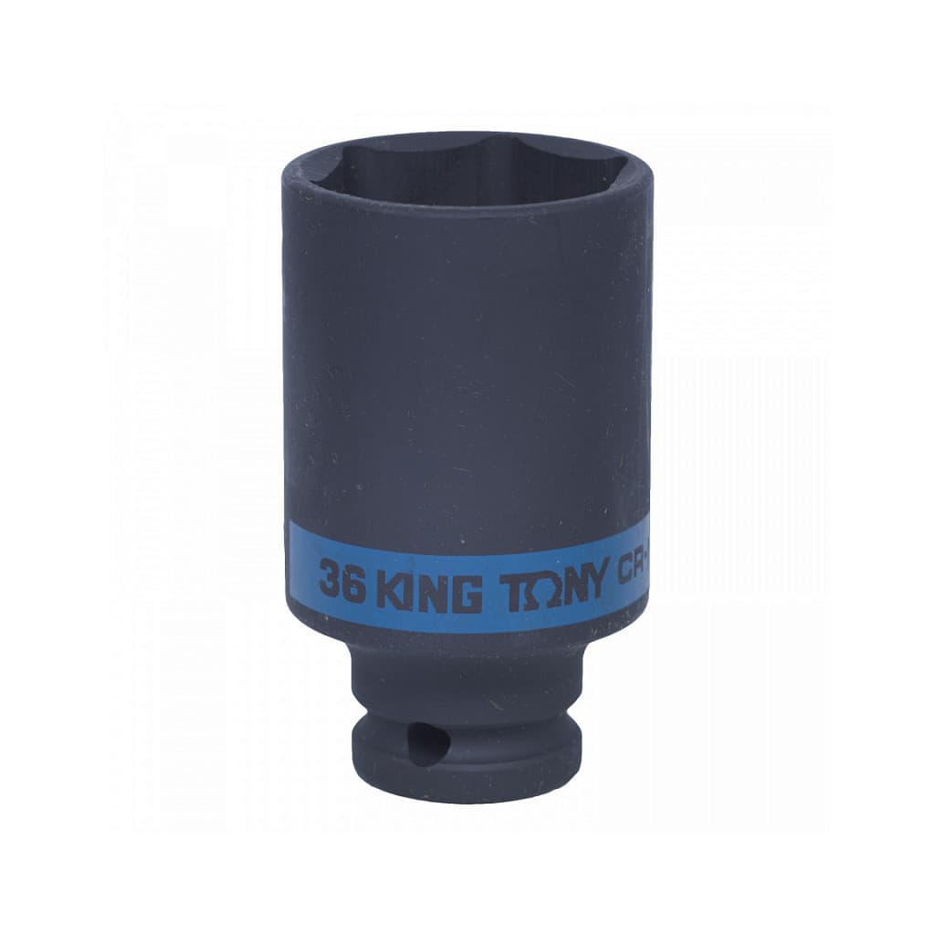 Торцева головка KING TONY 1/2" 36 мм шестигранна ударна довга (443536M)