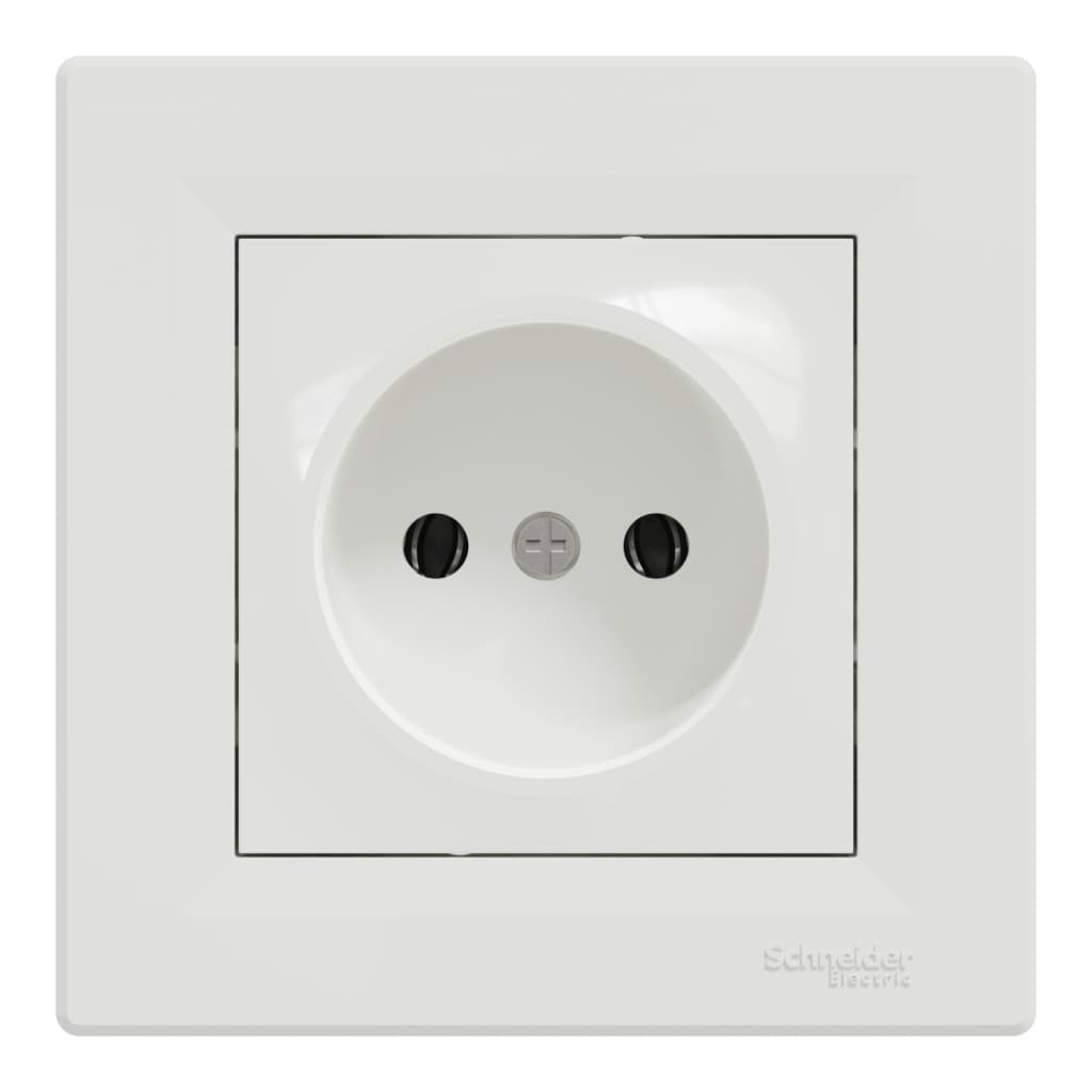 Розетка Schneider Electric ASFORA без заземлення біла (EPH3000121)
