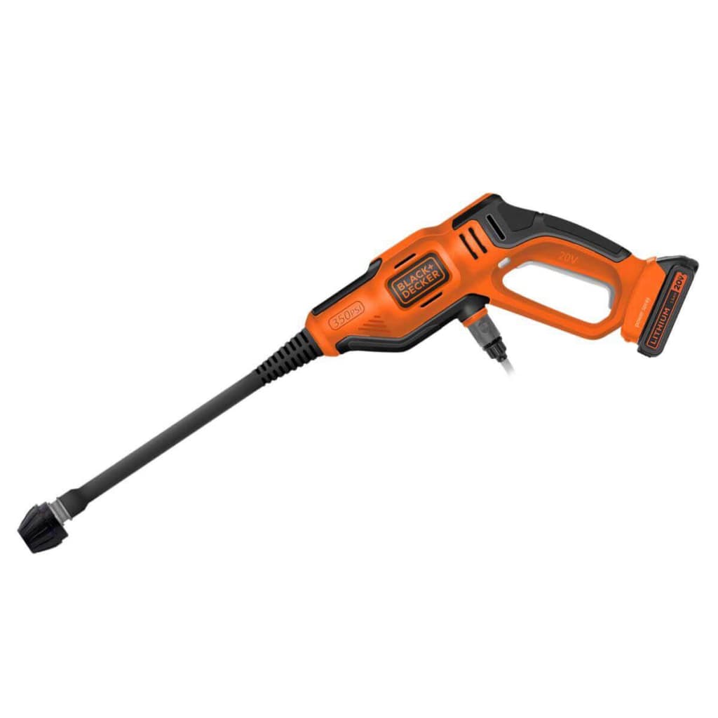 Мийка високого тиску Black&Decker 18 В Li-Ion, тиск до 24 бар, (без АКБ і ЗП) (BCPC18B)