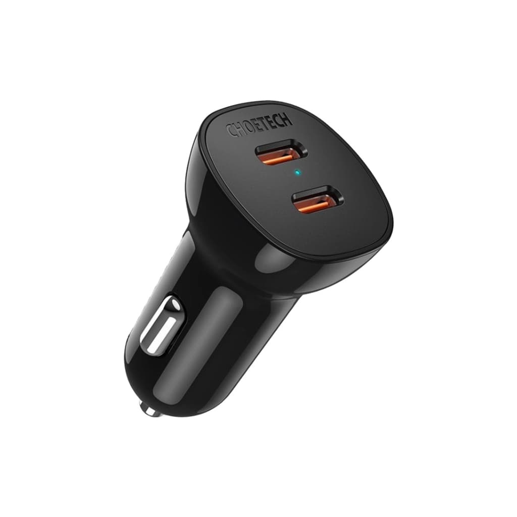 Зарядний пристрій Choetech 2xUSB 40W (2xUSB-C) PD3.0 20W (TC0008-V2-BK)