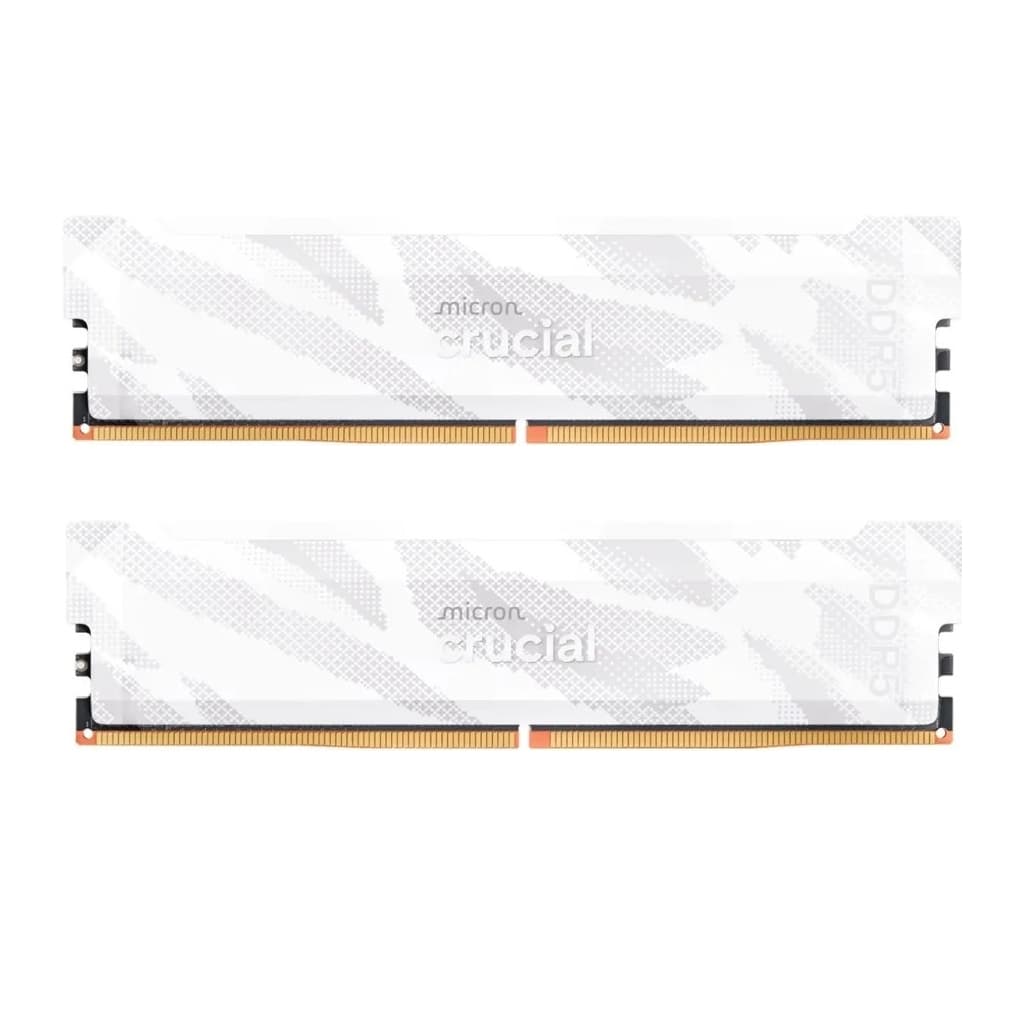 Модуль пам'яті для комп'ютера DDR5 32GB (2x16GB) 6400 MHz Pro Overclocking White Micron (CP2K16G64C32U5W)
