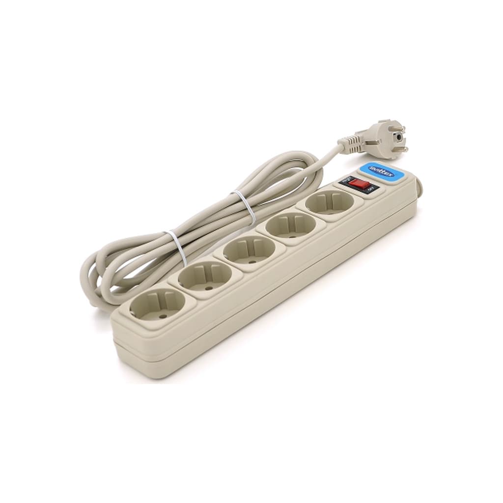 Мережевий подовжувач SVІTTEX YT-SV-001, 5 роз, 1.8м (YT-SV-001)