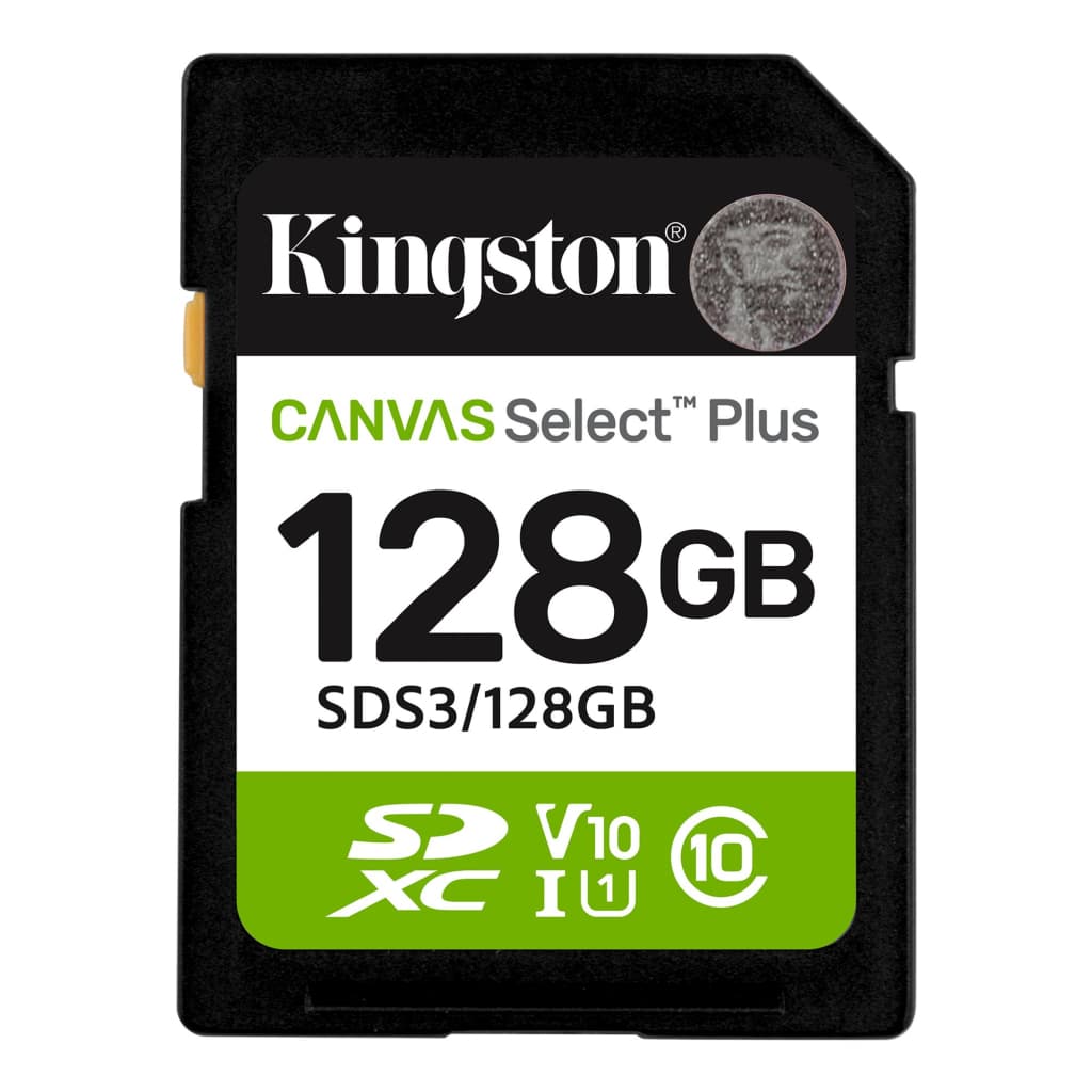 Карта пам'яті Kingston 128GB SDXC class 10 UHS-I V10 A1 Canvas Select Plus (SDS3/128GB)