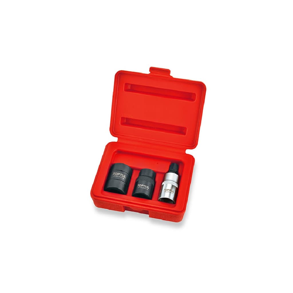 Набір торцевих головок Toptul для гальмівних супортів 3шт. (JGAI0303)