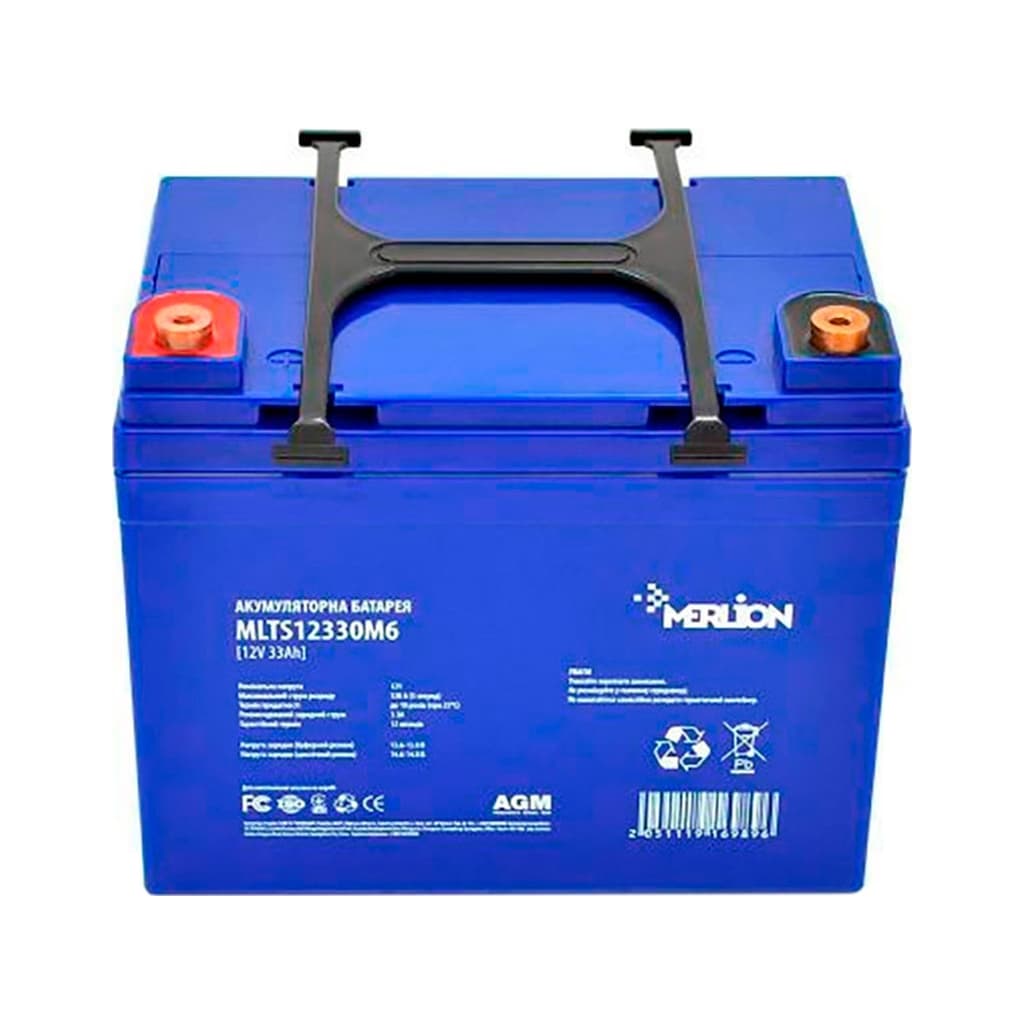 Батарея до ДБЖ Merlion MLTS12330M6 12V-33Ah (MLTS12330M6+)