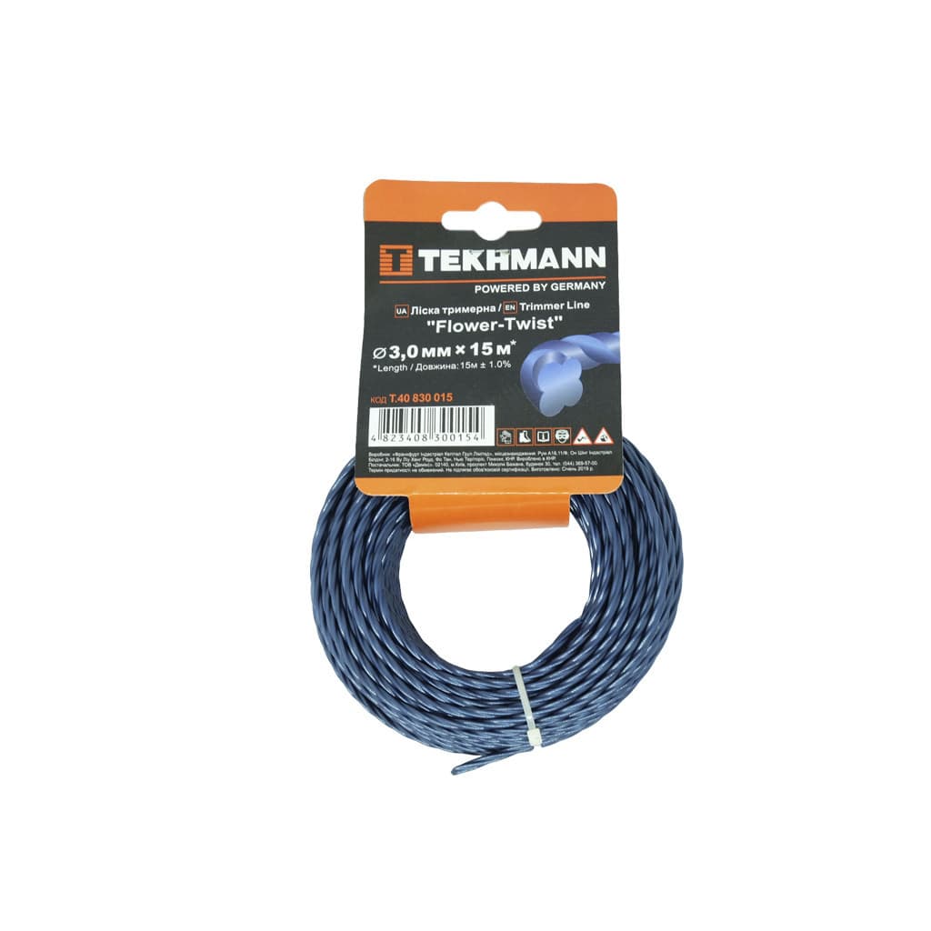 Жилка косильна Tekhmann "Flower-Twist" 3,0 мм x 15 м (T.40830015)