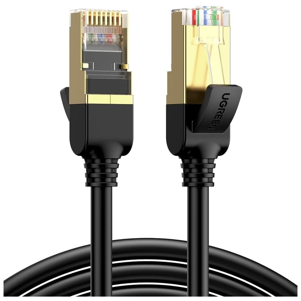 Патч-корд 15м, F/FTP cat 7 RJ-45 black Ugreen (U_11274)