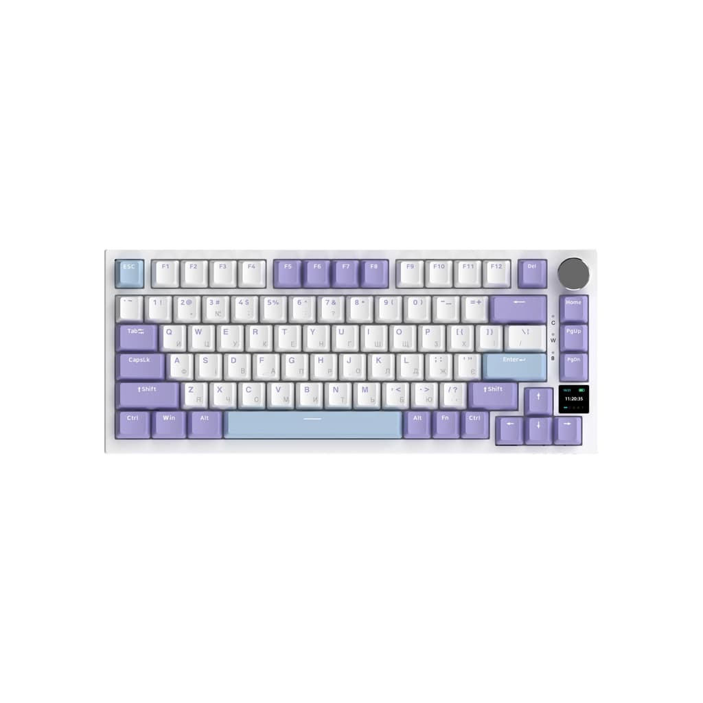 Клавіатура Ajazz AK820 Pro Flying Fish Switch Purple RGB USB/Wireless/Bluetooth UA Purple (AK820PRO-FF-PWB)