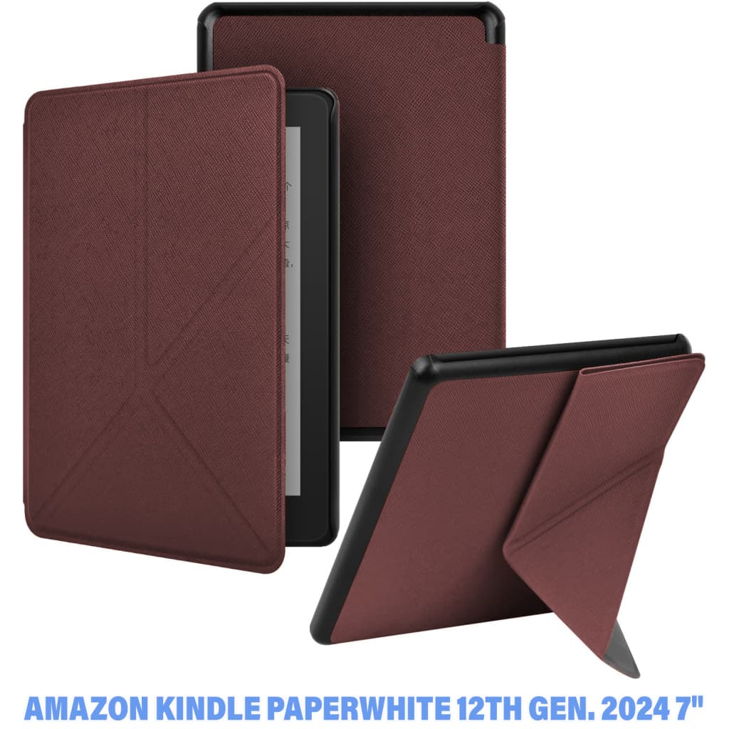 Чохол до електронної книги BeCover Ultra Slim Origami Amazon Kindle Paperwhite 12th Gen. 2024 7"/Colorsoft (2024) Red Wine (712842)