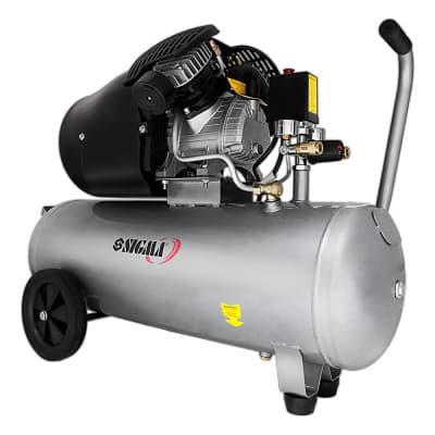 Компресор Sigma двоциліндровий 2.5кВт 455л/хв 10бар 50л (2 крана) (7043721)