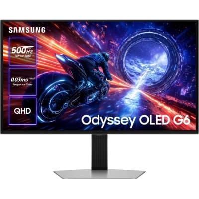 Монiтор Samsung 27" Odyssey G6 (LS27FG602SIXUA) OLED Silver 500Hz