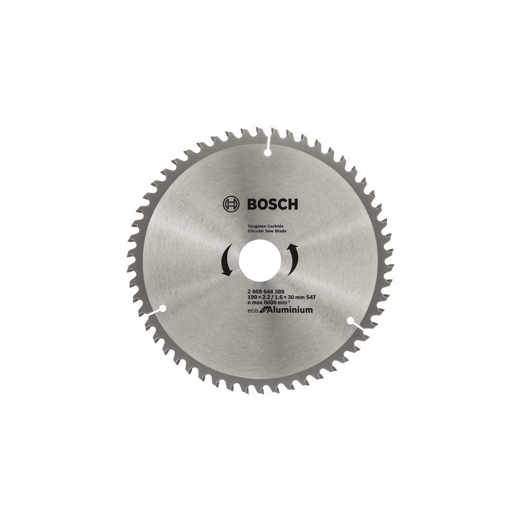 Диск пильний Bosch Eco for Aluminium 190x2.42/1.6x30мм 54TCG (2.608.644.389)
