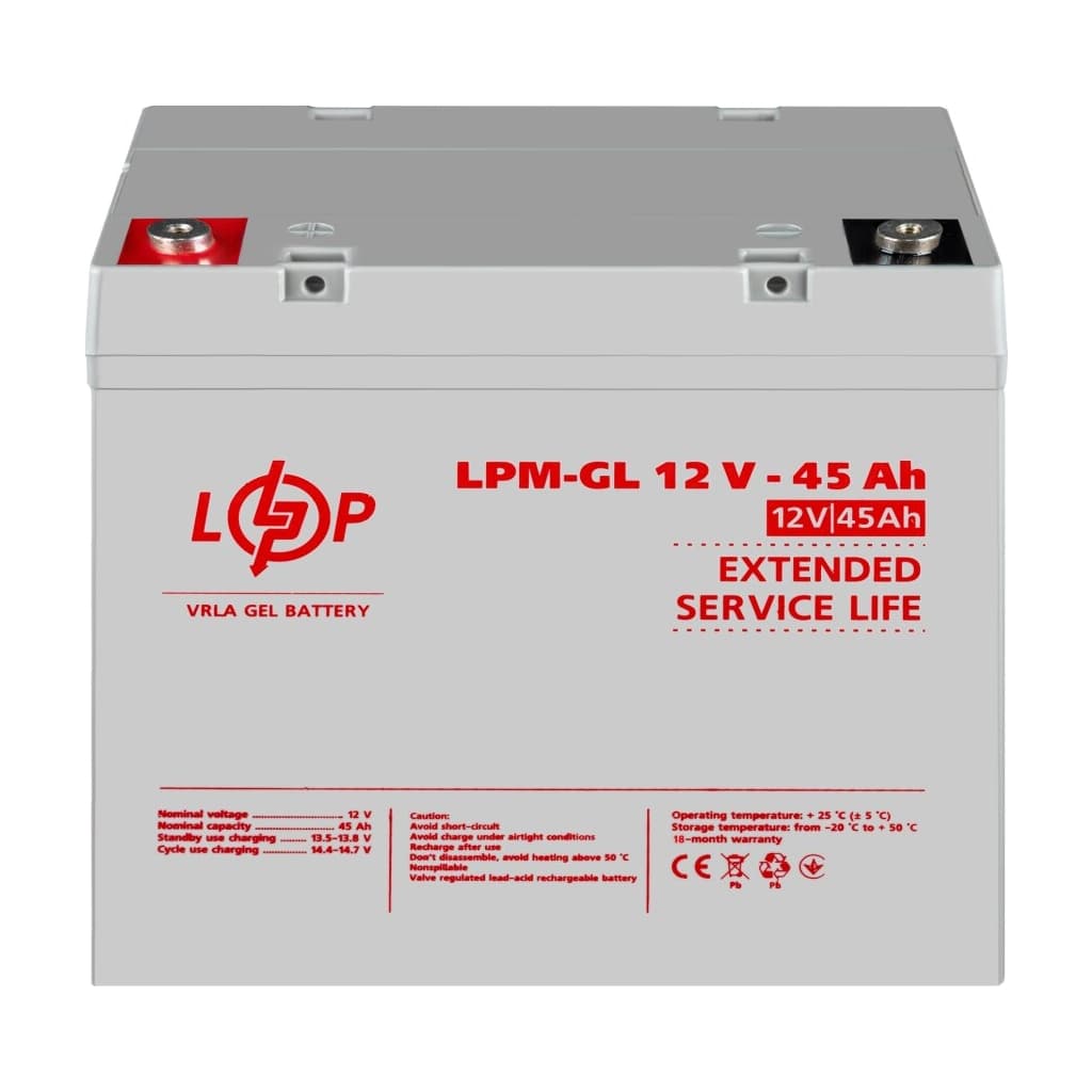 Батарея до ДБЖ LogicPower LPM-GL 12V 45Ah (20269)