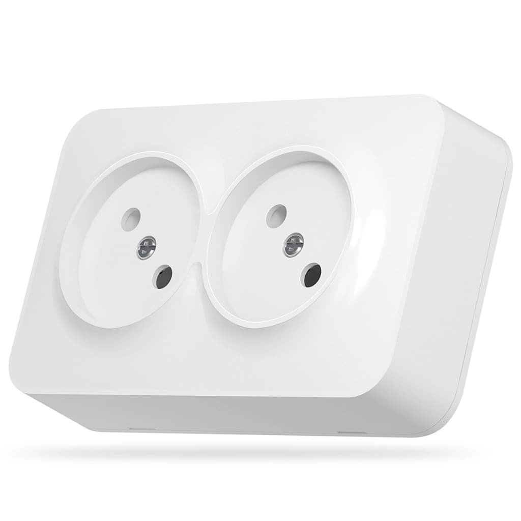 Розетка Videx BINERA IP20 зовнішня 2ая біла (VF-BNS22-W)