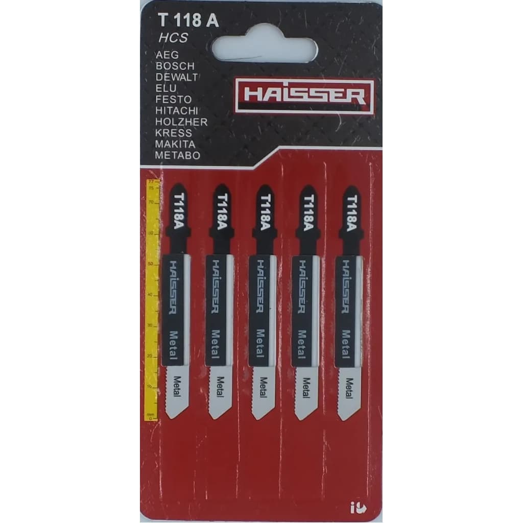 Полотно HAISSER пиляльне - T118A, 50мм, н-р 5шт (16570)