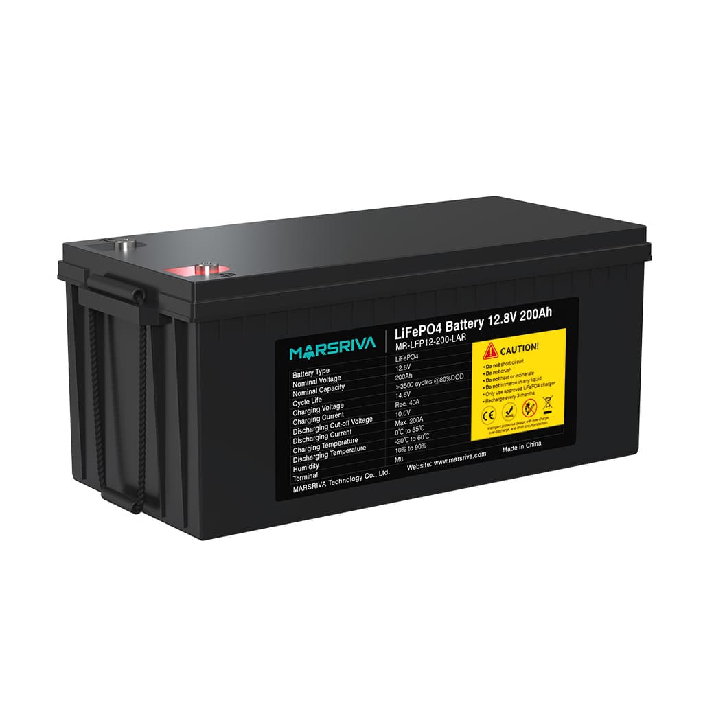 Батарея LiFePo4 Marsriva 12.8V 200Ah (MR-LFP12-200-LAR)