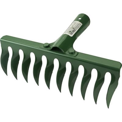 Граблі Grad кручені 10 зубів 265x82мм заклепувальне кріплення (29350)