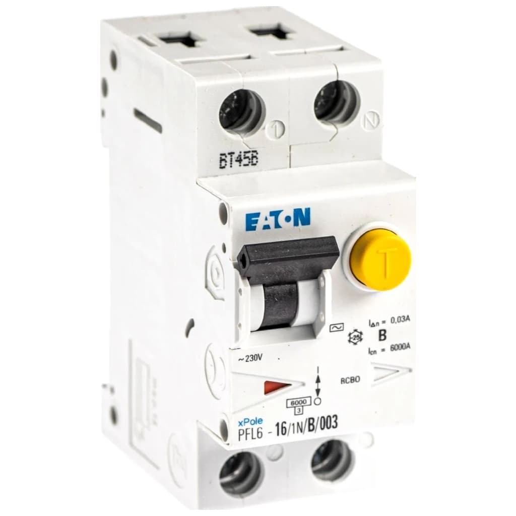 Диференціальний автоматичний вимикач Eaton PFL6-16/1N/B/003 (286431)