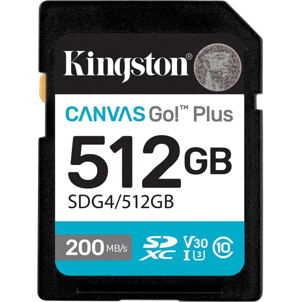 Карта пам'яті Kingston 512GB SDXC сlass 10 UHS-I U3 V30 Canvas Go Plus G4 (SDG4/512GB)