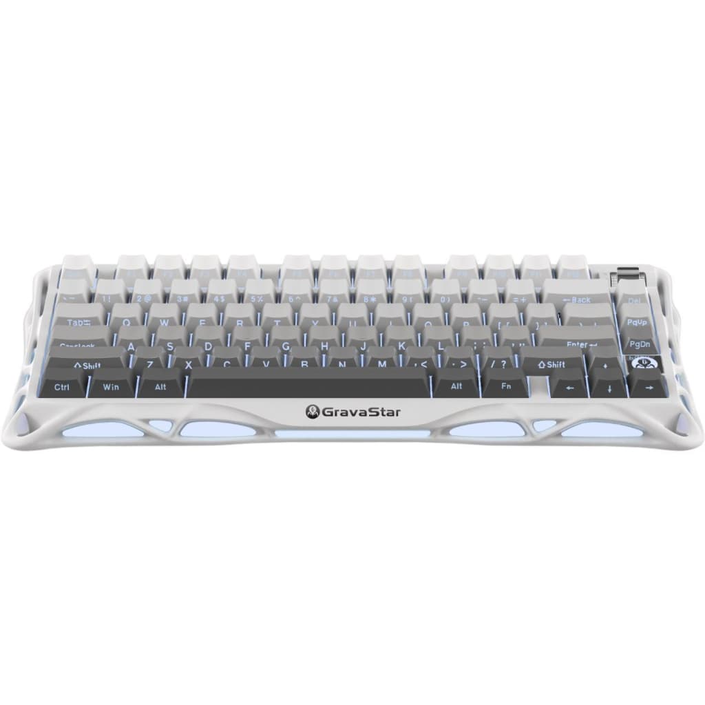 Клавіатура GravaStar Mercury K1 TKL Wireless/Bluetooth/USB UA White (GSK1_GWHT)