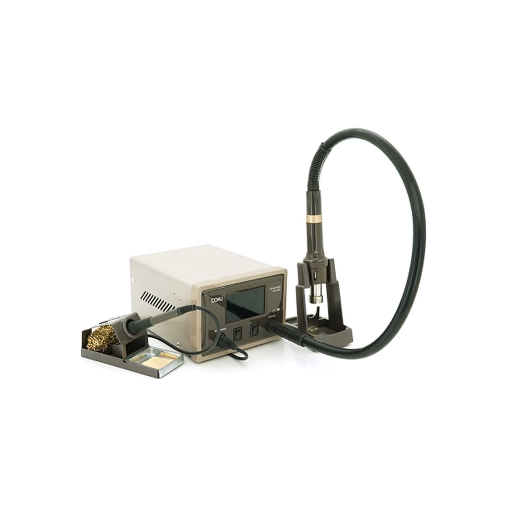 Паяльна станція Bakku BA-9852 цифрова індикація, фен, паяльник, DC: 110-220V, 8-15A, 1200W, 2,8 кг (BA-9852)