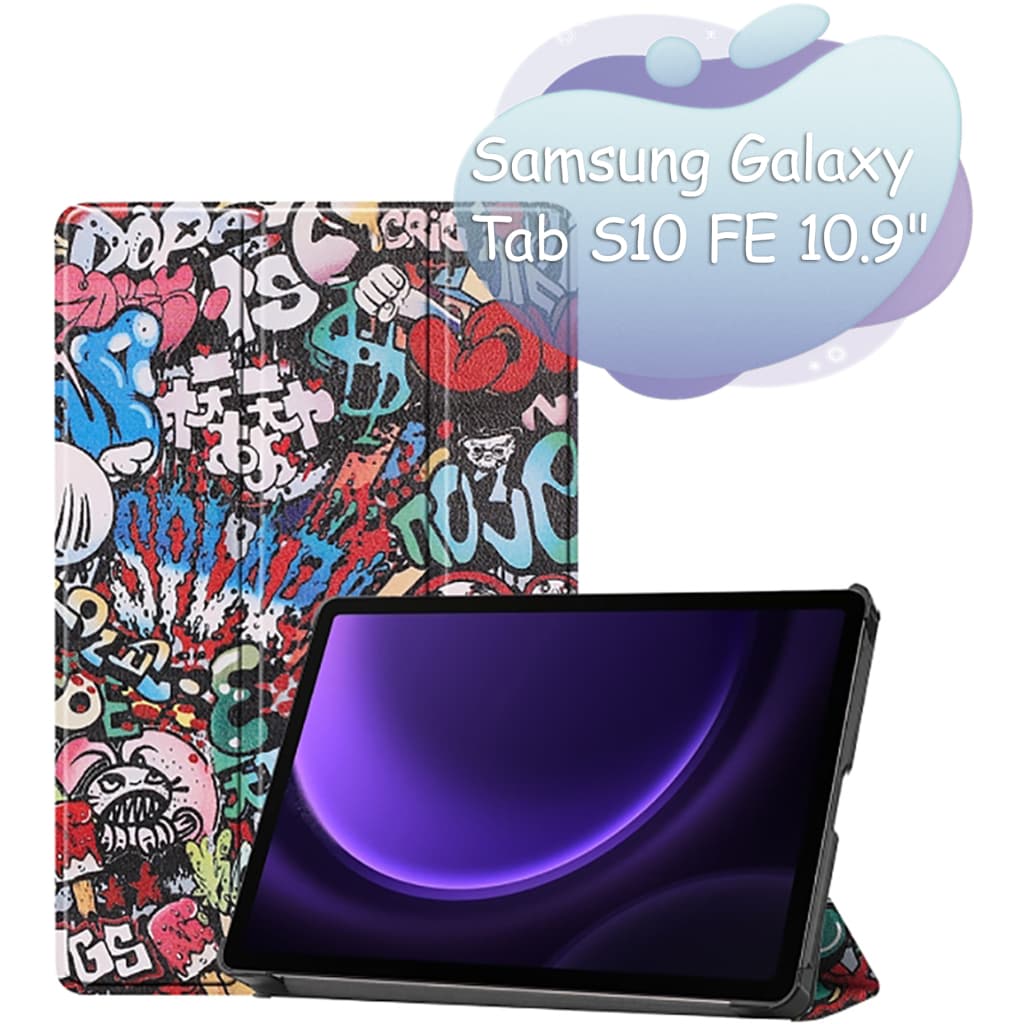 Чохол до планшета BeCover Smart Case Samsung Galaxy Tab S10 FE (SM-X520/SM-X526) 10.9" Graffiti (713285)
