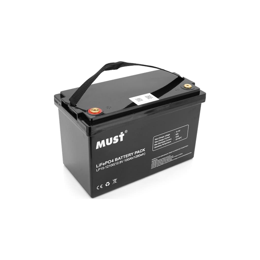 Батарея LiFePo4 Must 12.8V - 100Ah (LP15-12100)