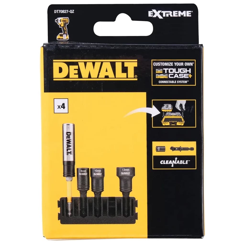 Головка магнітна DeWALT в касеті для Tough Case, торцевих магнітних знімних EXTREME IMPACT (DT70827)