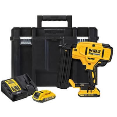 Цвяхозабивач DeWALT 18В, діаметр/довжина цвяха 1.6/63 мм, 2 АКБ, ЗП, кейс (DCN680D2)
