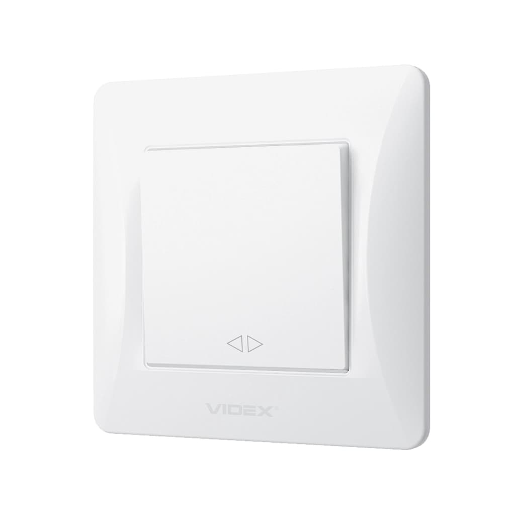 Перемикач Videx BINERA 1кл проміжний білий (VF-BNSW1)