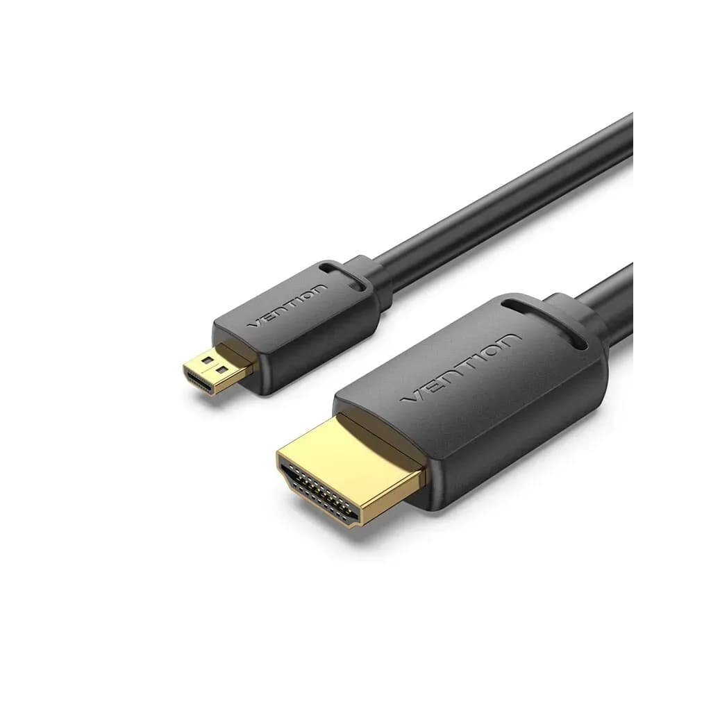 Кабель мультимедійний HDMI M to HDMI micro M 1.0m 4K black VENTION (AGIBF)