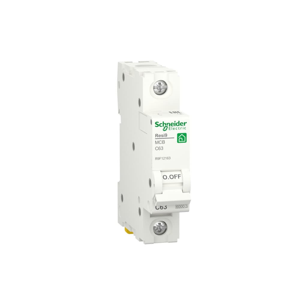 Автоматичний вимикач Schneider Electric RESI9 6kA 1P 63A C (R9F12163)