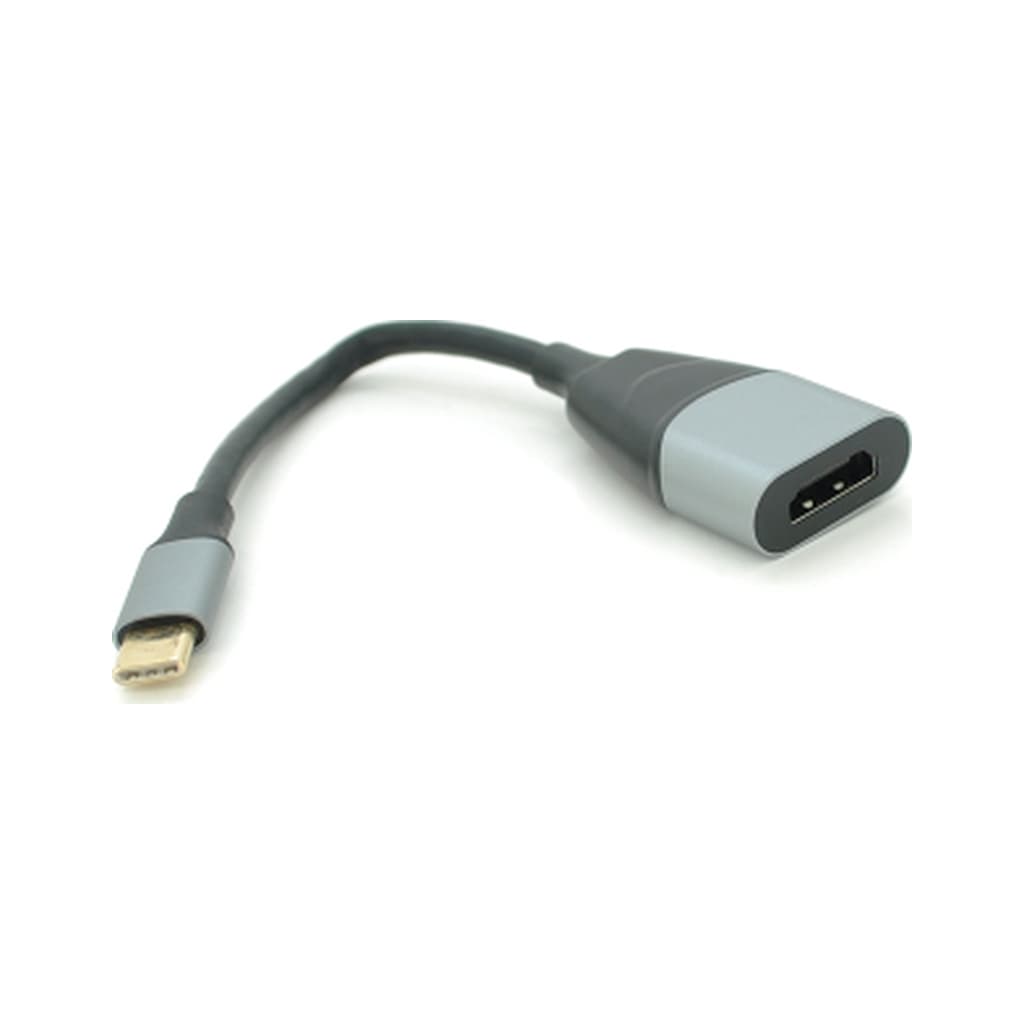 Перехідник USB-C to HDMI F 0.18m black-gray Voltronic (YT-Type-C(M)/HDMI(F)-18cm)