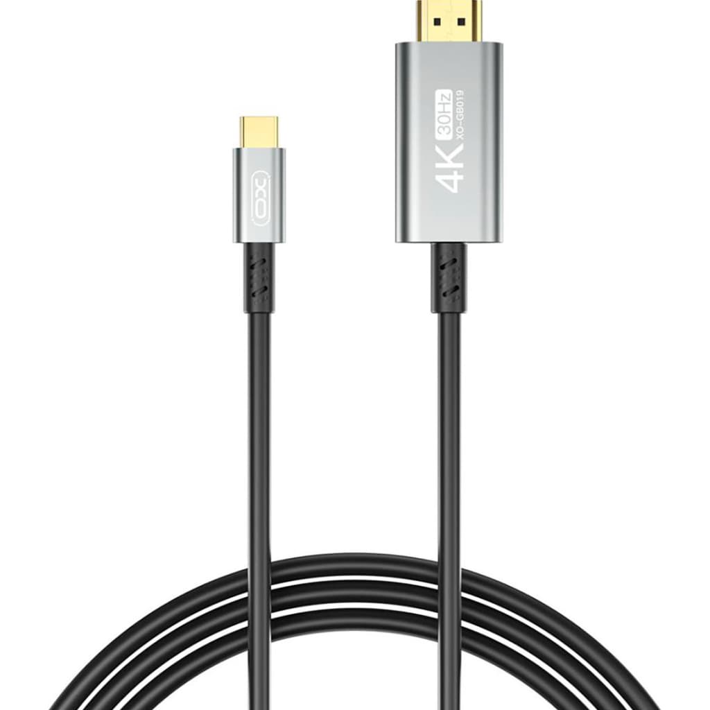 Кабель мультимедійний USB-C to HDMI M 1.8m XO (GB019-CHDMI.tranish)