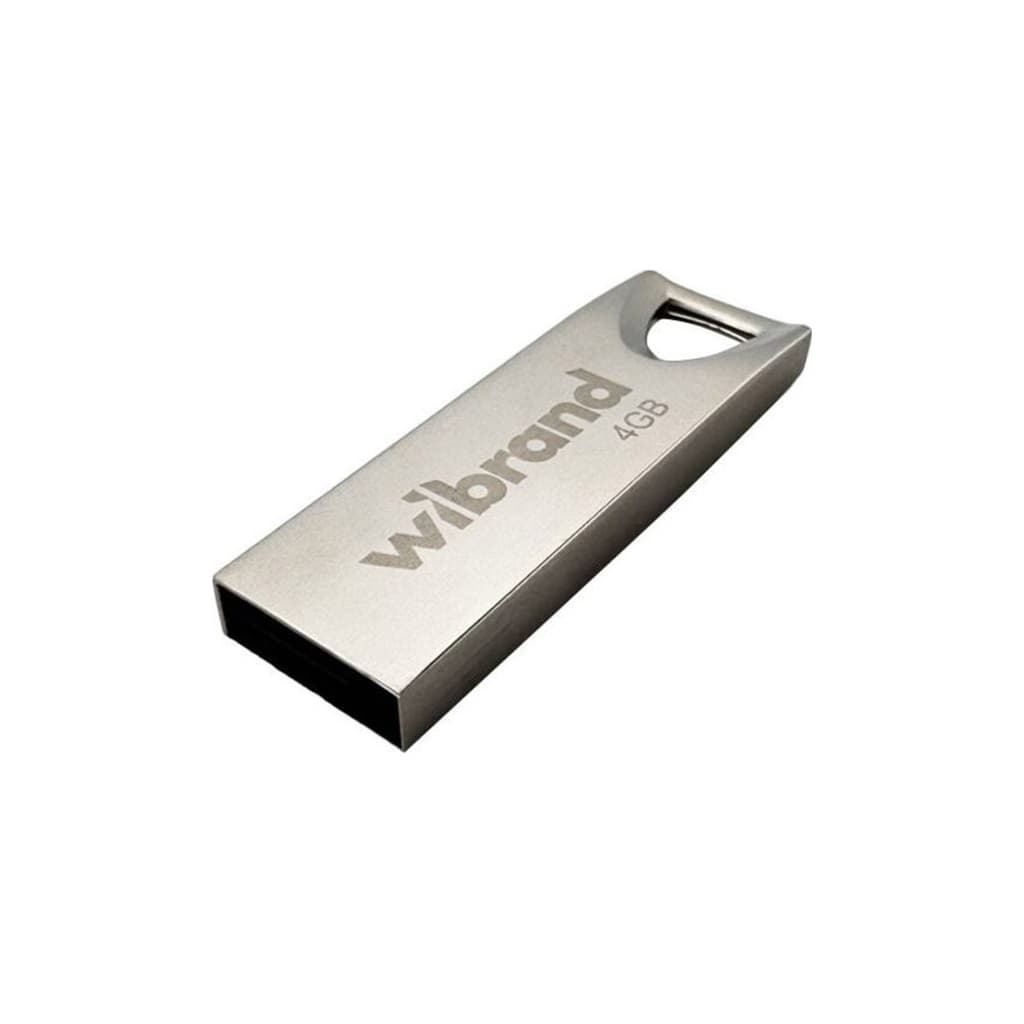 USB флеш накопичувач Wibrand 4GB Taipan Silver USB 2.0 (WI2.0/TA4U2S)