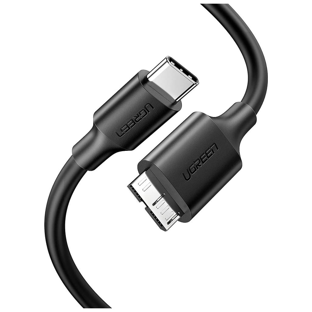 Дата кабель USB-C 3.1 to Micro USB 3.0 1.0m 3A US312 black Ugreen (20103)