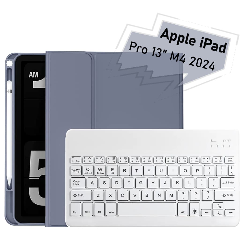 Чохол до планшета BeCover with keyboard Apple iPad Pro 13" M4 2024 Purple (713007)