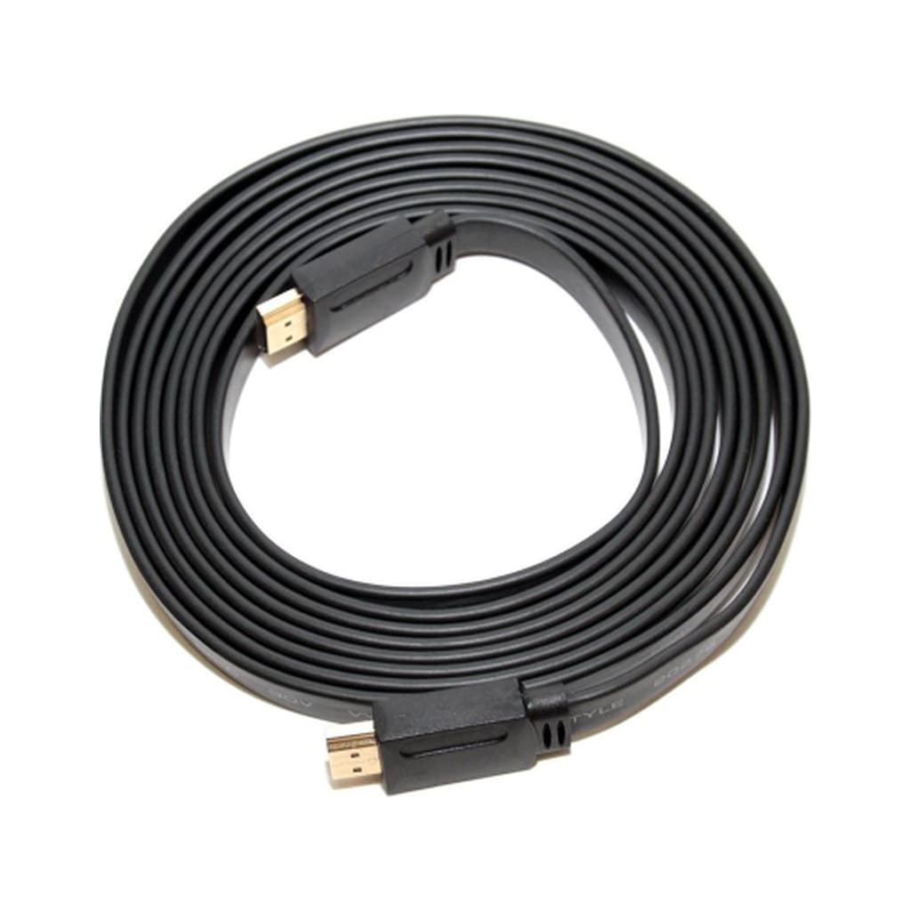 Кабель мультимедійний HDMI M to HDMI M 3.0m V1.4 black Merlion (YT-HDMI(M)/(M)SLIM-3.0m/06178)