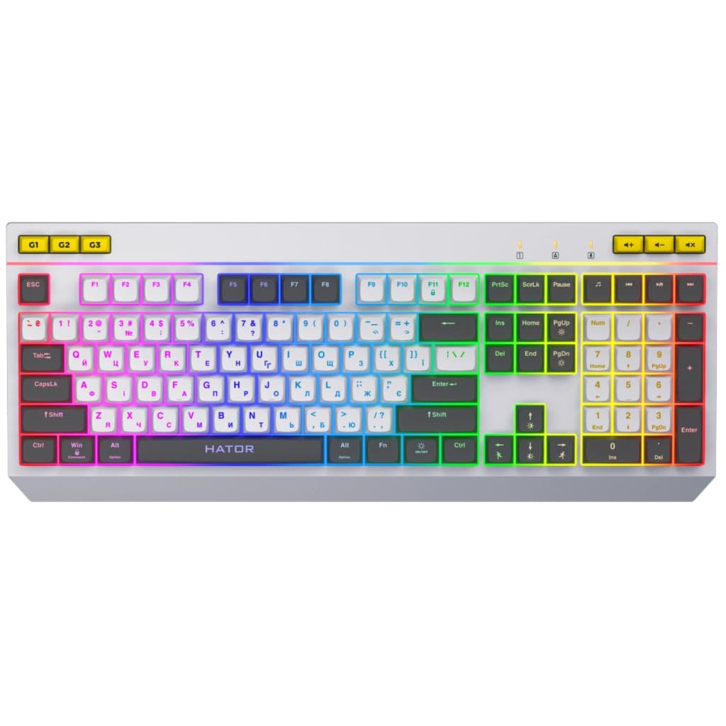 Клавіатура Hator Icefall USB White (HTK405UA)