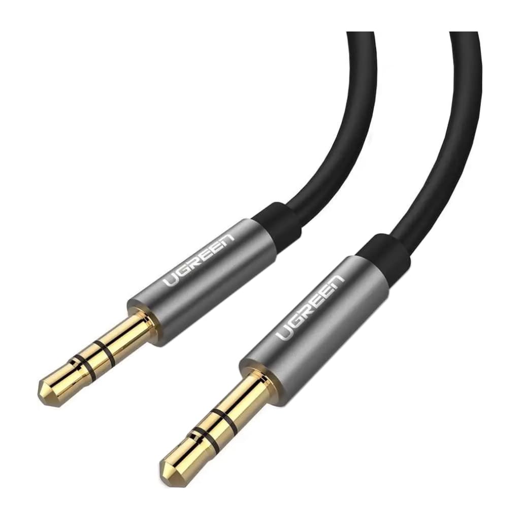 Кабель мультимедійний 3.5mm M to 3.5mm M 1.5m AV119 black Ugreen (10734)