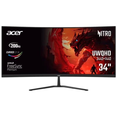 Монітор Acer 34" ED340CURX0bmiipx (UM.CE0EE.009) VA Black Curved 200Hz