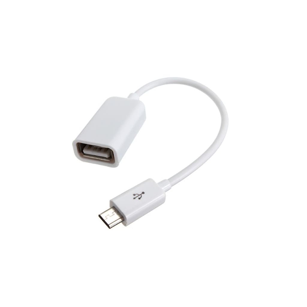 Перехідник OTG USB 2.0 AF to Micro 5P 0.16m white Lapara (LA-UAFM-OTG white)