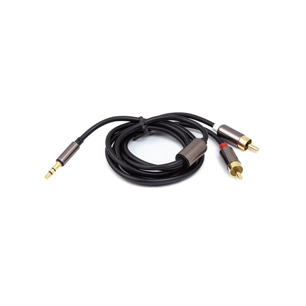 Кабель мультимедійний 3.5mm M to 2xRCA 1.0m PowerPlant (CA912834)