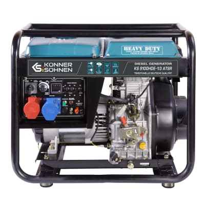 Генератор Konner&Sohnen дизельний KS 9100HDE-1/3 ATSR (EURO V), 230/400В, 6.5/6.0кВт, 7.5/7.0кВт, 1/3Фази, ATS, електрос (KS9100HDE-1/3ATSR)